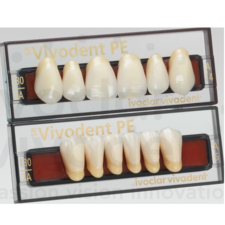 Ivoclar SR Vivodent PE Shade 130/2A For Anterior teeth (set of 6)